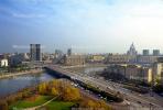 Moscow River Bridge, skyline, cars, street