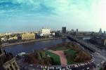 Moscow River Bridge, skyline, cars, street