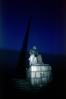 statue of Konstantin Tsiolkovsky, the Space Obelisk, Twilight, Dusk, Dawn