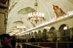 Chandelier, walkway, arch, opulent, Moscow Subway, CGMV03P08_02