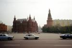 Cars, towers, Museum of History, Red-Square