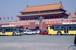 The Tiananmen, Gate of Heavenly Peace, Cars, Automobiles, Vehicles