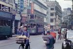 Hong Kong Tram, cars, 1950s