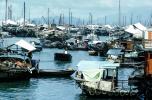 Boat City, Crowded Harbor, Docks, Boats, Housing, 1971, 1970s