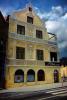 JL Penha & Sons, Curacao, Home, House, Gable Building, Sidewalk, Windows, Willemstad