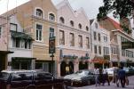 Street, buildings, cars, stores, Willemstad, Curacao