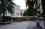 Plaza, buildings, Outdoor Cafes, Restaurant, stores, Willemstad, Curacao
