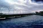 Pontoon Bridge Closing, de Pontjesbrug, floating, Willemstad, Curacao, CIAV01P03_06
