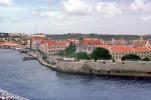 Harbor Entrance Skyline, waterfront, Rif Fort, Willemstad, Seawall, wall, Curacao, CIAV01P03_10