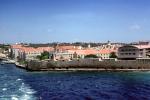 Rif Fort, Willemstad Skyline, Seawall, wall, harbor entrance, Curacao, Willemstad, CIAV01P04_19