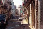 Old Havana building, sidewalk, cars, CICV01P04_13