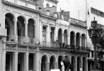 Old Havana building, sidewalk, CICV01P05_19BW
