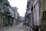 Old Havana, Buildings, Curb, Sidewalk