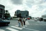 People Crossing on a Crosswalk, Street, Cars, Statue, Buildings, Saint George's, CIGV01P03_15