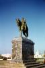 Simon Bolivar Statue, Horse, gift from Venezuela to Haiti, Port-au-Prince, Haiti, CIHV01P02_16