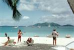 Beach, Sand, boats, Coast, Coastline, hills, Cane Garden Bay, Tortola Island, British Virgin Islands, CIUV01P03_12