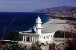 Mosque, Minaret, Seaside Village, Mediterranean Sea, Algeria, landmark, CJAV01P04_01