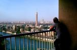 Cairo Tower, Borg Al-Qahira, Free-standing Concrete Tower, Balcony, Nile River, Cairo, 1971, 1970s, CJEV01P08_01