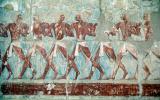 People Figures, bar-Relief art, Temple of Queen Hatshepsut, Mortuary Temple of Queen Hatshepsut, dedicated to the sun god Amon-Ra