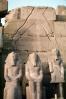 Pharoah statues, Great Temple of Amun, Karnak, Luxor, Egypt