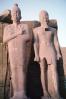 Pharaoh Statues, Karnak, Luxor, Egypt, CJEV01P12_19