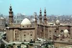 Mosque, Minaret, landmark, cityscape, buildings, Cairo, CJEV01P14_17