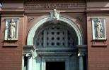 Entrance, Museum of Egyptian Antiquities, Cairo, bar-Relief art, CJEV01P15_02