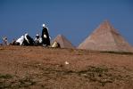 The Great Pyramid of Cheops, Men Walking, Camel, Giza