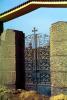 Gate, cross, ironwork, Cairo, CJEV02P04_17
