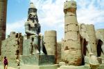 Luxor Temple, Statues, Pharaoh, CJEV02P12_04