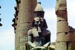 Luxor Temple, Statues, Pharaoh, CJEV02P12_05