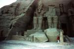 Ramesses II Temple at Abu Simbel, Nubia, Egypt, sitting statues