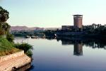 Building, Tower, Water, Aswan Oberoi Hotel, Nile River, reflection, CJEV03P02_10