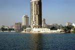 Nile River, Cairo, Buildings, waterfront, hotel, skyline, CJEV03P04_09