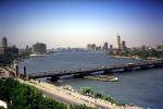 Nile River, skyline, cars, Cairo