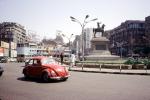 Monument, statue, Roundabout, Volkswagen Bug, Buildings, Downtown Cairo, CJEV03P08_05