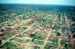Flying over Ouagadougou, cityscape, desert, CJFV01P02_03