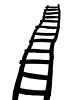 Crooked Ladder Silhouette, Rickety, CJMV01P04_11M