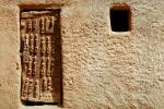 Ornate Door, Entrance, Wall, Doorway, Building, Dogon Country, Mopti Region, Sahil, Sahel, CJQV01P02_11.0380