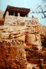 Sandstone, Building, far-relief, Dogon Country, Mopti Region, Sahil, Sahel, CJQV01P02_14.0380