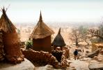Thatched Roof House, Home, Grass Roofs, Building, Dogon Country, Mopti Region, Sahil, Sahel, roundhouse, Sod