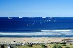 Beach, waves, ocean, cars, road, Cape Town