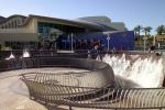 Long Beach Aquarium, building, water fountain
