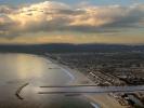 Jetty, channel, clouds, Marina Del Rey, Santa Monica, jetty, beach