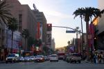 Buildings, Hollywood Blvd, cars