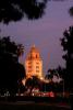 Government Building, Beverly Hills City Hall, Tower, landmark, night, nighttime, dusk