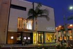 stores, shops, buildings, evening, Rodeo Drive, Beverly Hills, night, nighttime, dusk