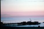 Santa Monica Pier, Sunset, Buildings, Pacific Ocean, bay, beach, 1970s, CLAV01P02_08
