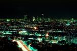 Downtown Los Angeles, Hollywood, Capital Records Building, night, nighttime, freeway, CLAV01P03_05