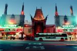 Twilight, Dusk, Dawn, neon sign, cars, Hollywood Boulevard, TCL Chinese Theatre, Cinema Palace, CLAV02P05_15